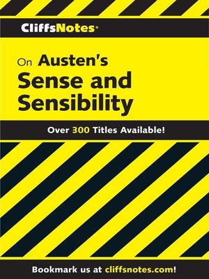 cover image of CliffsNotes on Austen's Sense and Sensibility